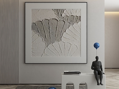 现代侘寂挂画 油画 书房挂画 茶室挂画 客厅挂画 玄关挂画