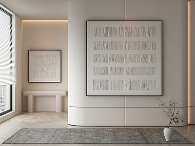 现代侘寂挂画 油画 书房挂画 茶室挂画 客厅挂画 玄关挂画