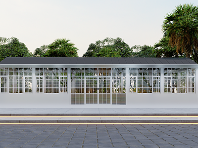 现代其他景观小建筑 景观小建筑 景观餐厅 玻璃阳光房 玻璃屋 临时景观建筑