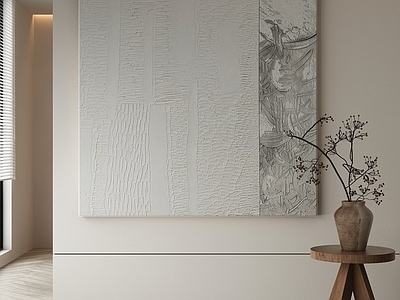 现代侘寂挂画 油画 书房挂画 茶室挂画 客厅挂画 玄关挂画