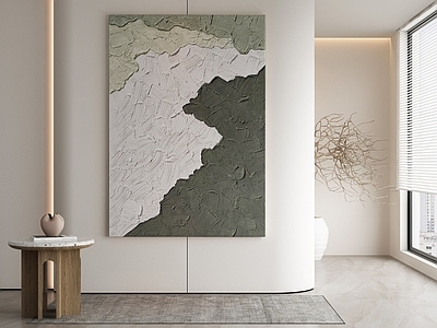 现代侘寂挂画 油画 书房挂画 茶室挂画 客厅挂画 玄关挂画
