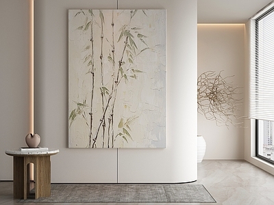 现代侘寂挂画 油画 书房挂画 茶室挂画 客厅挂画 玄关挂画