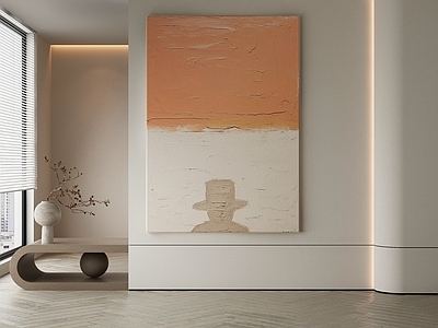 现代侘寂挂画 油画 书房挂画 茶室挂画 客厅挂画 玄关挂画