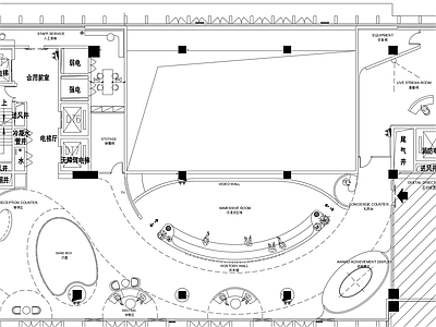 企业展厅 展厅 沙盘 直播间 文化展厅 路演 施工图