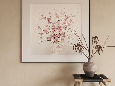 现代侘寂挂画 油画 书房挂画 茶室挂画 客厅挂画 玄关挂画