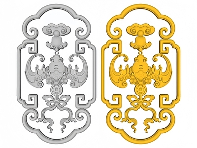 现代中式背景墙 图框雕花 古建浮雕 福到家 雕刻 画