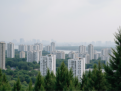 现代其它外景 城市白天街道外景