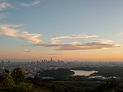 现代其它外景 晚霞 火烧云傍晚 落日 夕阳