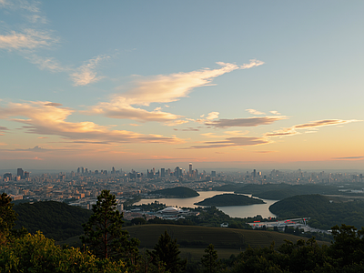 现代其它外景 晚霞 火烧云傍晚 落日 夕阳
