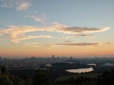 现代其它外景 晚霞 火烧云傍晚 落日 夕阳