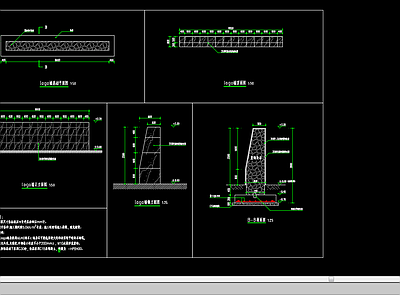 厂房景观 厂区入口logo logo墙结构 厂区入口 厂房 施工图