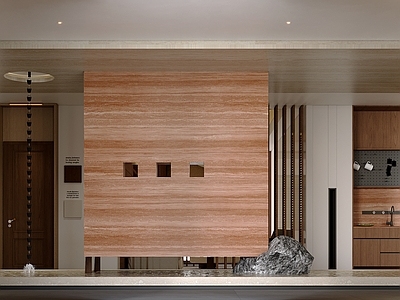 意式中古其他通用空间 办公门厅 入户背景墙 商业门厅 水景