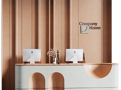 现代酒店大堂 现代前台 前台背景墙 接待台 酒店前台 大厅前台