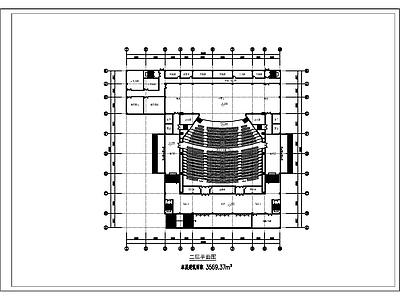 现代会议中心建筑 方案图纸 对比方案 施工图