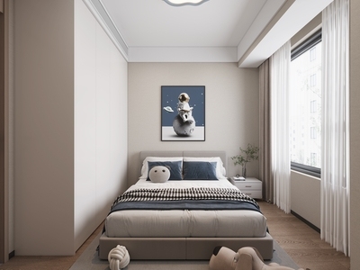 现代通用儿童房 现代男孩房 云朵灯