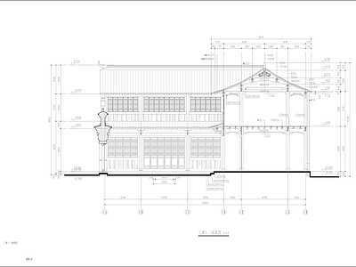 现代办公楼建筑 古建筑风格 中式建筑 教育建筑结构加固 施工图