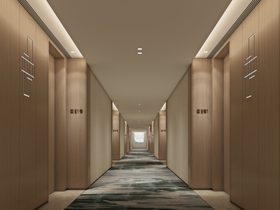 现代酒店过道 走廊 走廊