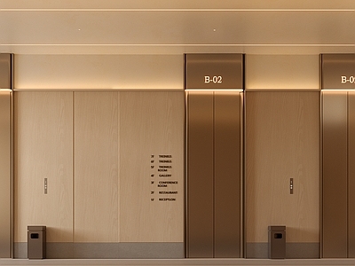 现代电梯间 酒店电梯间 办公电梯间 医院电梯间