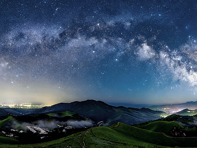 现代天空HDR 夜景星空HDR 宇宙星空HDR 夜景HDR
