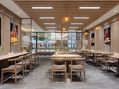 新中式中餐厅 新中式餐厅 面馆 土菜馆