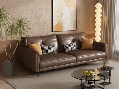 现代双人沙发 有扶手