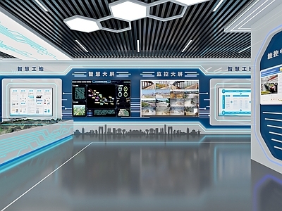 现代其他通用空间 科技展厅 建工 高速展厅