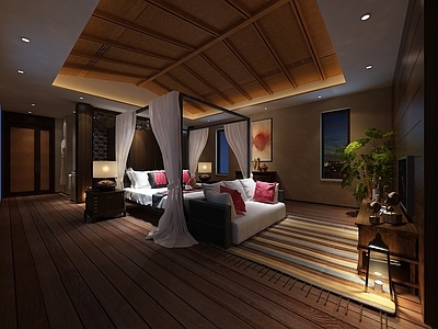 新中式酒店客房 1203客房3