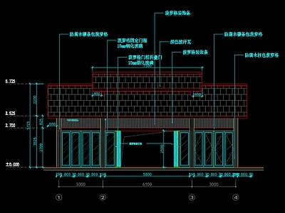 现代民宿建筑 小木屋 售卖亭 民宿建筑 施工图