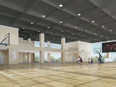 现代体育馆 篮球场