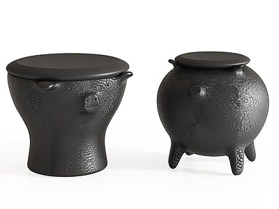 中古侘寂沙发凳 小凳子 圆凳 小猪沙发凳 矮凳