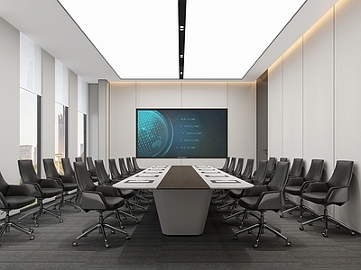 现代会议室 小型会议室 办公会议室