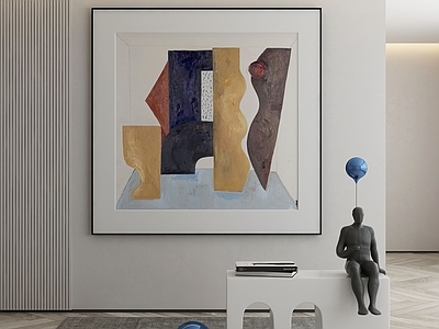 现代侘寂挂画 油画 书房挂画 茶室挂画 客厅挂画 玄关挂画