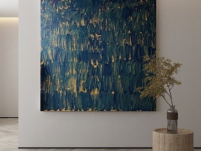 现代侘寂挂画 油画 书房挂画 茶室挂画 客厅挂画 玄关挂画