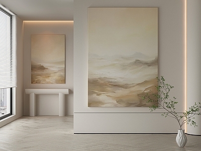 现代侘寂挂画 油画 书房挂画 茶室挂画 客厅挂画 玄关挂画