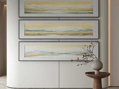 现代侘寂挂画 油画 书房挂画 茶室挂画 客厅挂画 玄关挂画