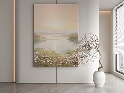 现代侘寂挂画 油画 书房挂画 茶室挂画 客厅挂画 玄关挂画