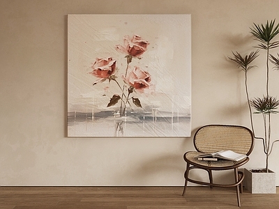 现代侘寂挂画 油画 书房挂画 茶室挂画 客厅挂画 玄关挂画