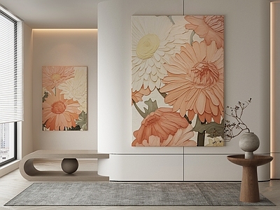 现代侘寂挂画 油画 书房挂画 茶室挂画 客厅挂画 玄关挂画