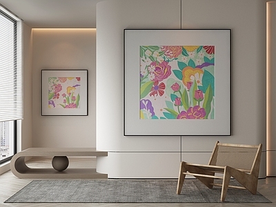 现代侘寂挂画 油画 书房挂画 茶室挂画 客厅挂画 玄关挂画