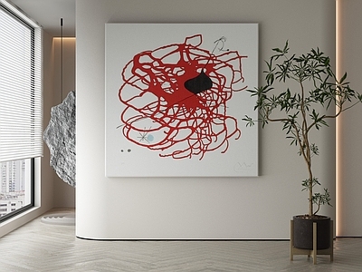 现代侘寂挂画 油画 书房挂画 茶室挂画 客厅挂画 玄关挂画