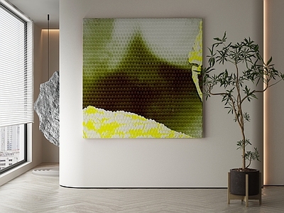 现代侘寂挂画 油画 书房挂画 茶室挂画 客厅挂画 玄关挂画