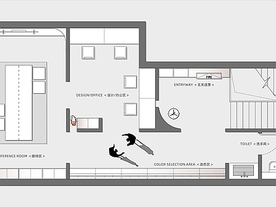 简约其他商业空间 街边商铺专卖店 设计工作室 全屋定制展厅 全屋定制工作室 施工图