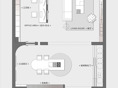 现代其他商业空间 品牌专卖店 全屋定制专卖店 展厅门店 木门专卖店 施工图