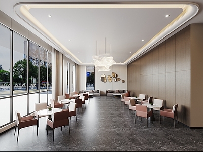 现代酒店大堂 酒店大厅