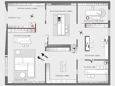 现代家具展厅 全屋定制展厅 家具展厅 场景化展厅 好莱客展厅 施工图