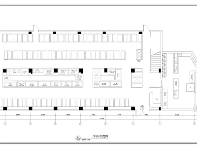现代自助餐厅 海鲜餐厅 自助餐厅 餐 施工图
