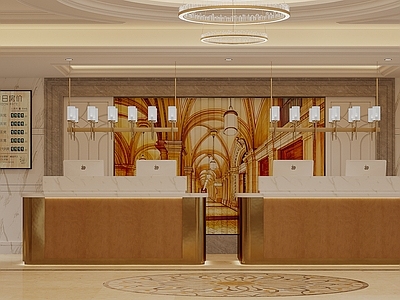 现代酒店 酒店大厅