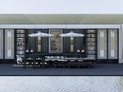 其他公共空间 会所 中式茶厅