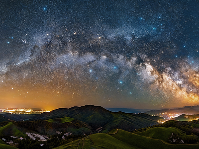 现代天空HDR 夜景星空HDR 宇宙星空HDR 夜景HDR