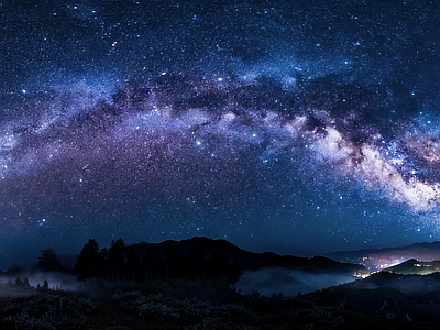 现代天空HDR 夜景星空HDR 宇宙星空HDR 夜景HDR